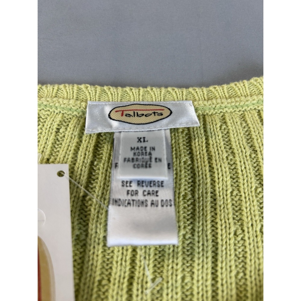 Womens XL Tops Lot Talbots Green Sweater Who What Wear Striped Sleeveless - Picture 7 of 16